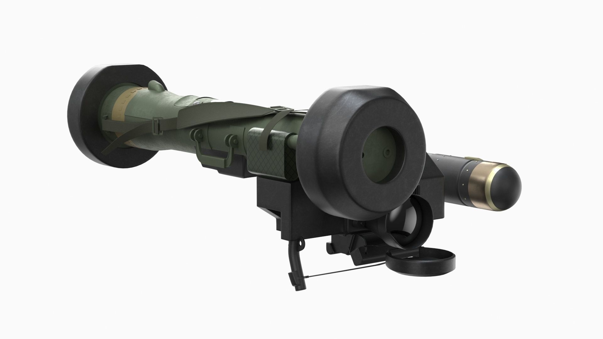 Javelin FGM-148 Anti-Tank Missile with Launcher 3D model_19