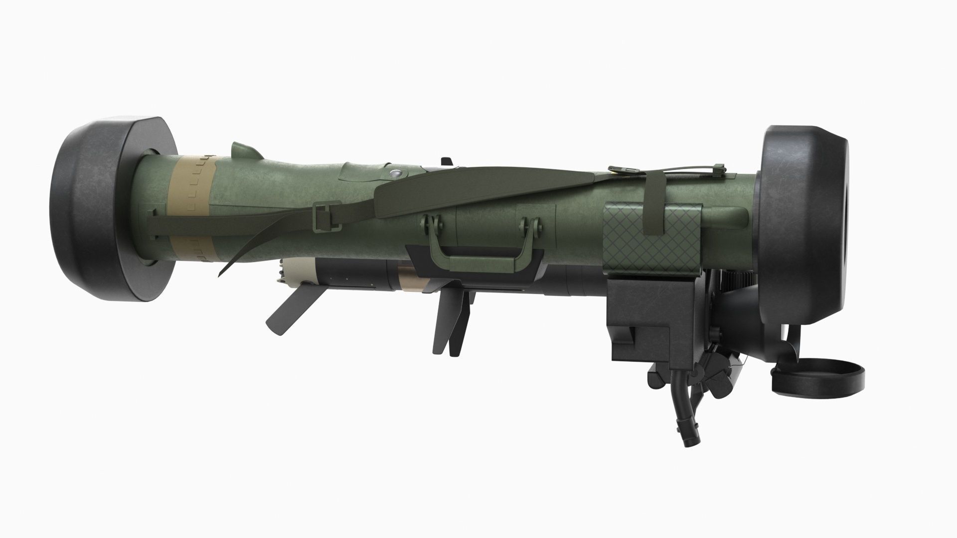 Javelin FGM-148 Anti-Tank Missile with Launcher 3D model_21