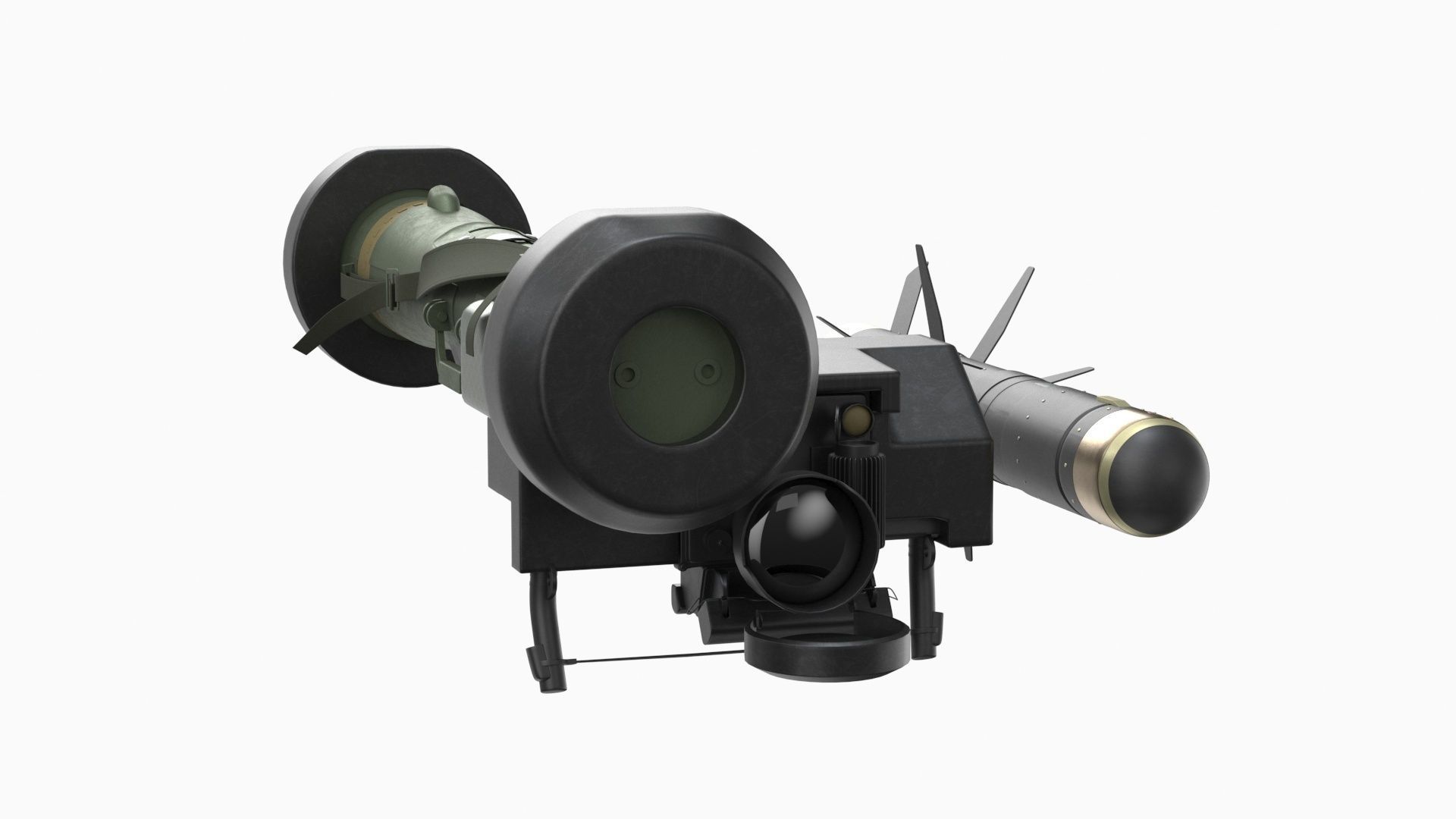 Javelin FGM-148 Anti-Tank Missile with Launcher 3D model_18
