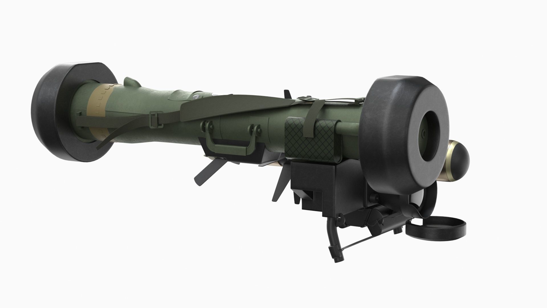 Javelin FGM-148 Anti-Tank Missile with Launcher 3D model_20