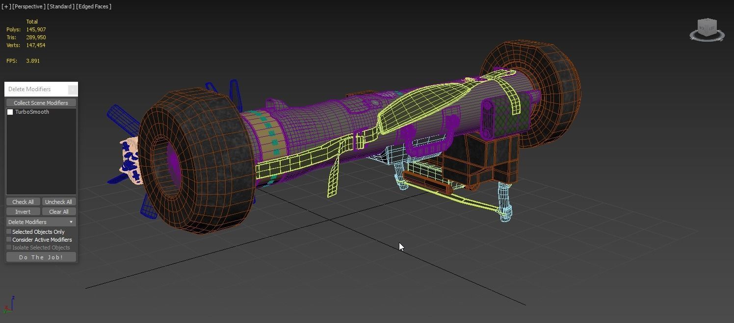 Javelin FGM-148 Anti-Tank Missile with Launcher 3D model_6