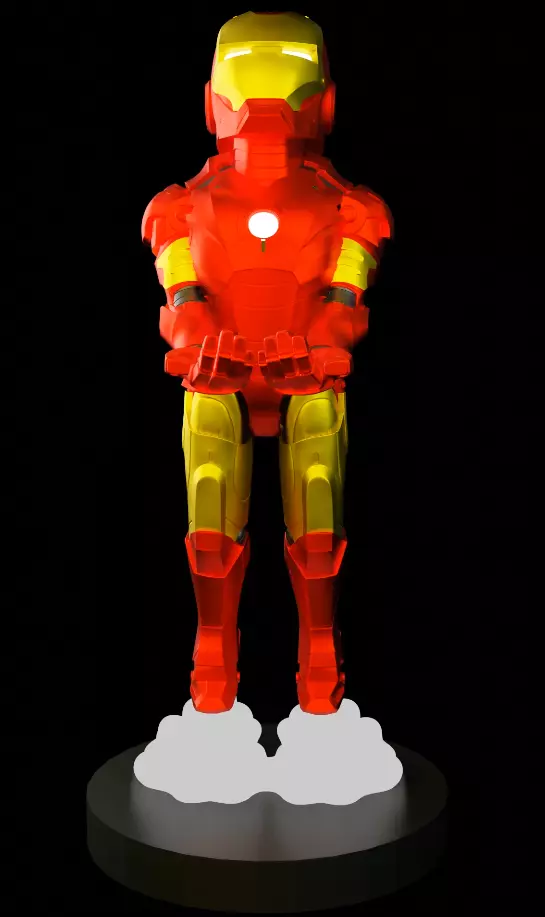 Iron Man joystick holder 3D print model_0