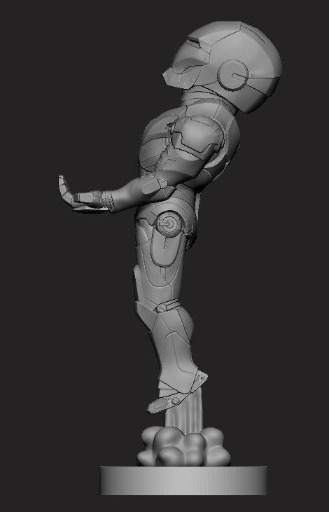 Iron Man joystick holder 3D print model_3