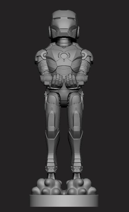 Iron Man joystick holder 3D print model_2