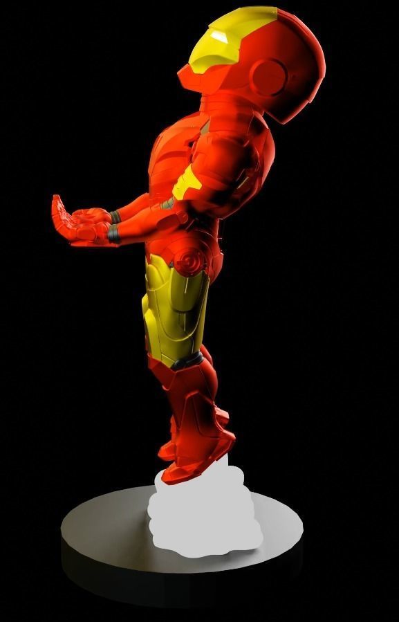 Iron Man joystick holder 3D print model_1