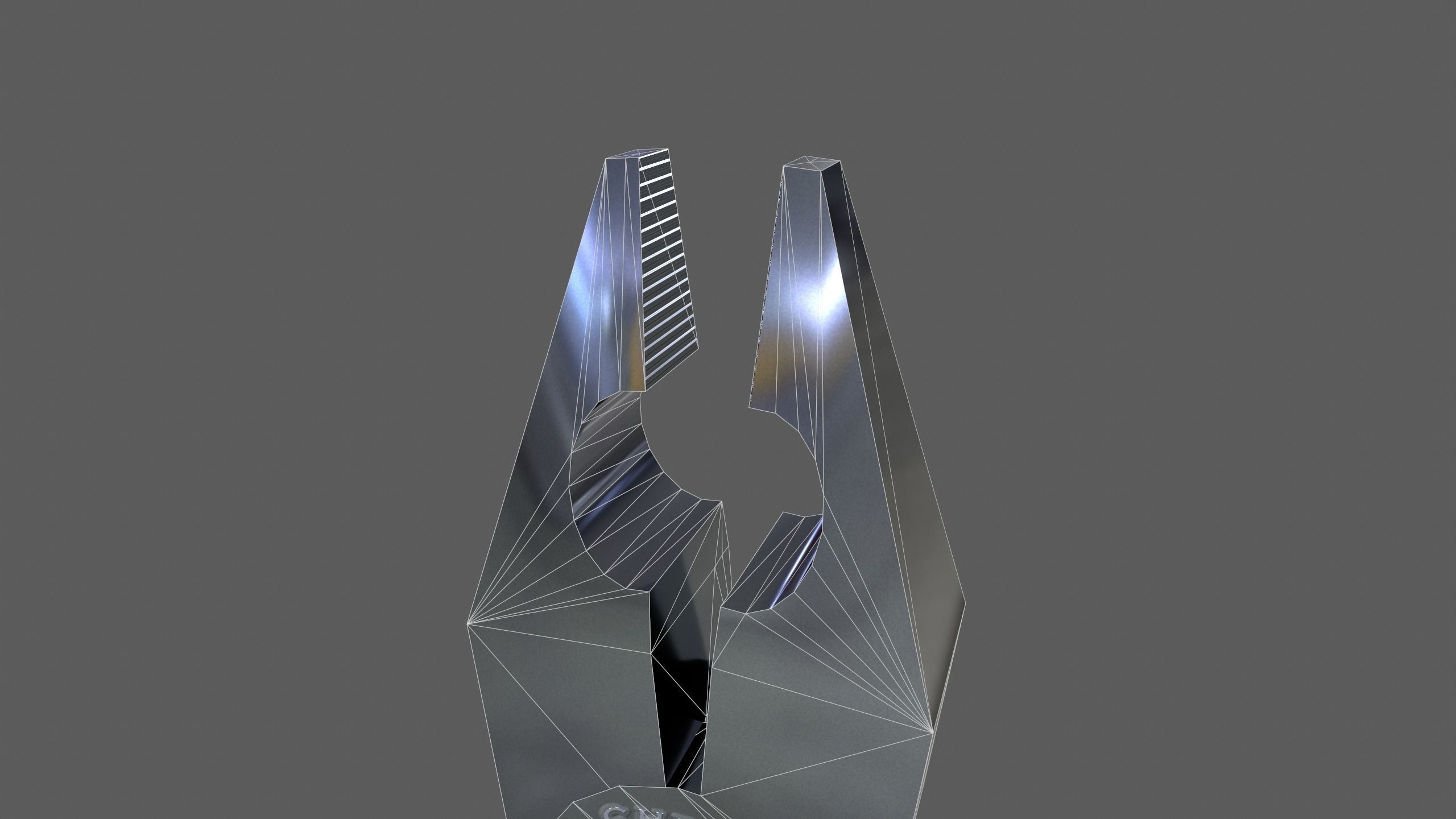 pliers three different colored Low-poly 3D model_6