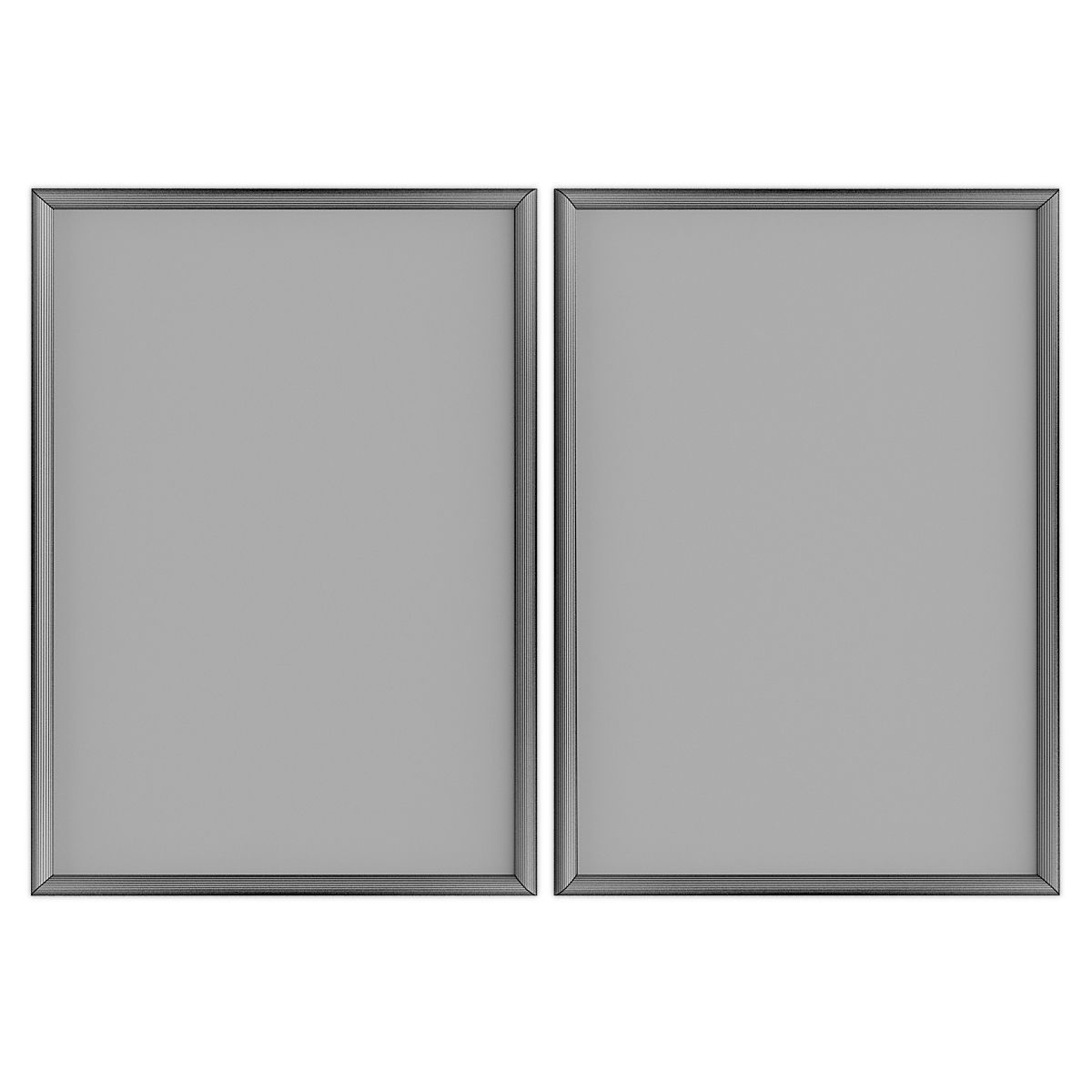 Pictures902 set of four square frames Low-poly 3D model_5