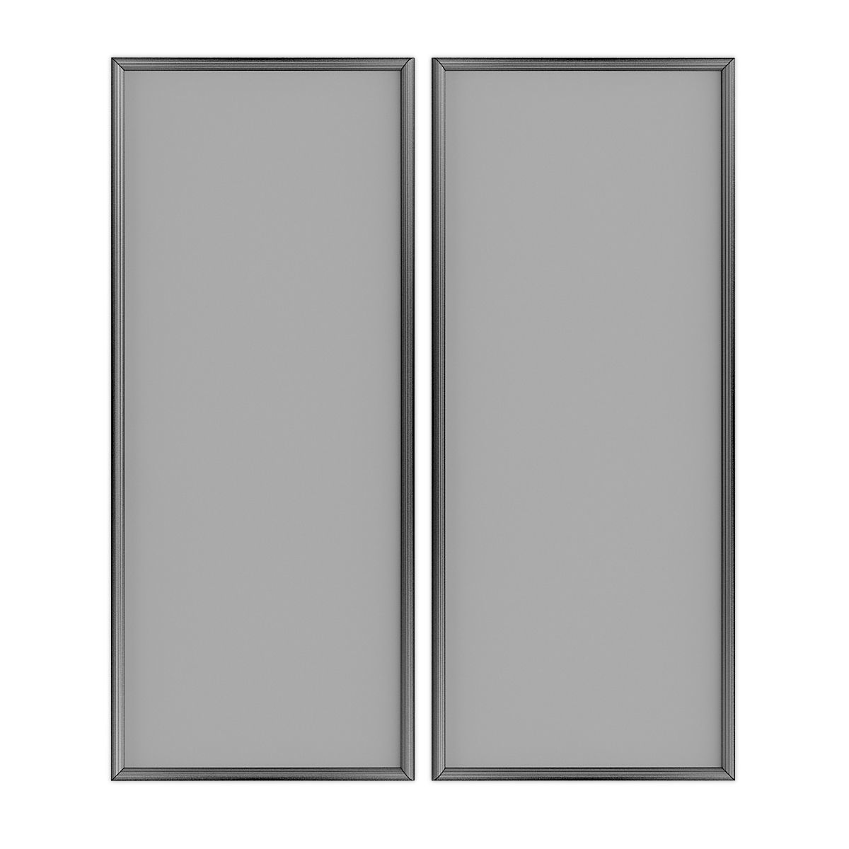 Pictures902 set of four square frames Low-poly 3D model_4