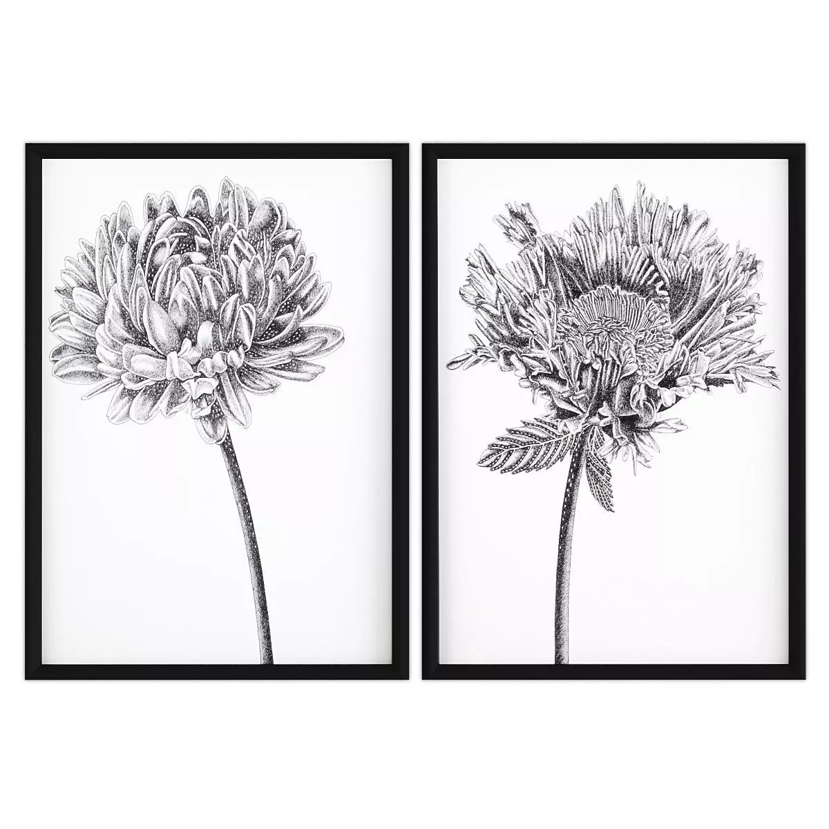 Pictures902 set of four square frames Low-poly 3D model_0