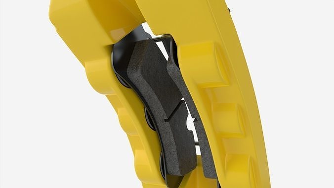 Brake disk with caliper 3D model 7