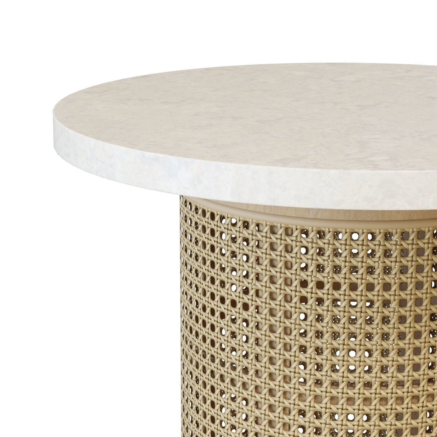 Crate and Barrel Vernet End Table 3D model_4