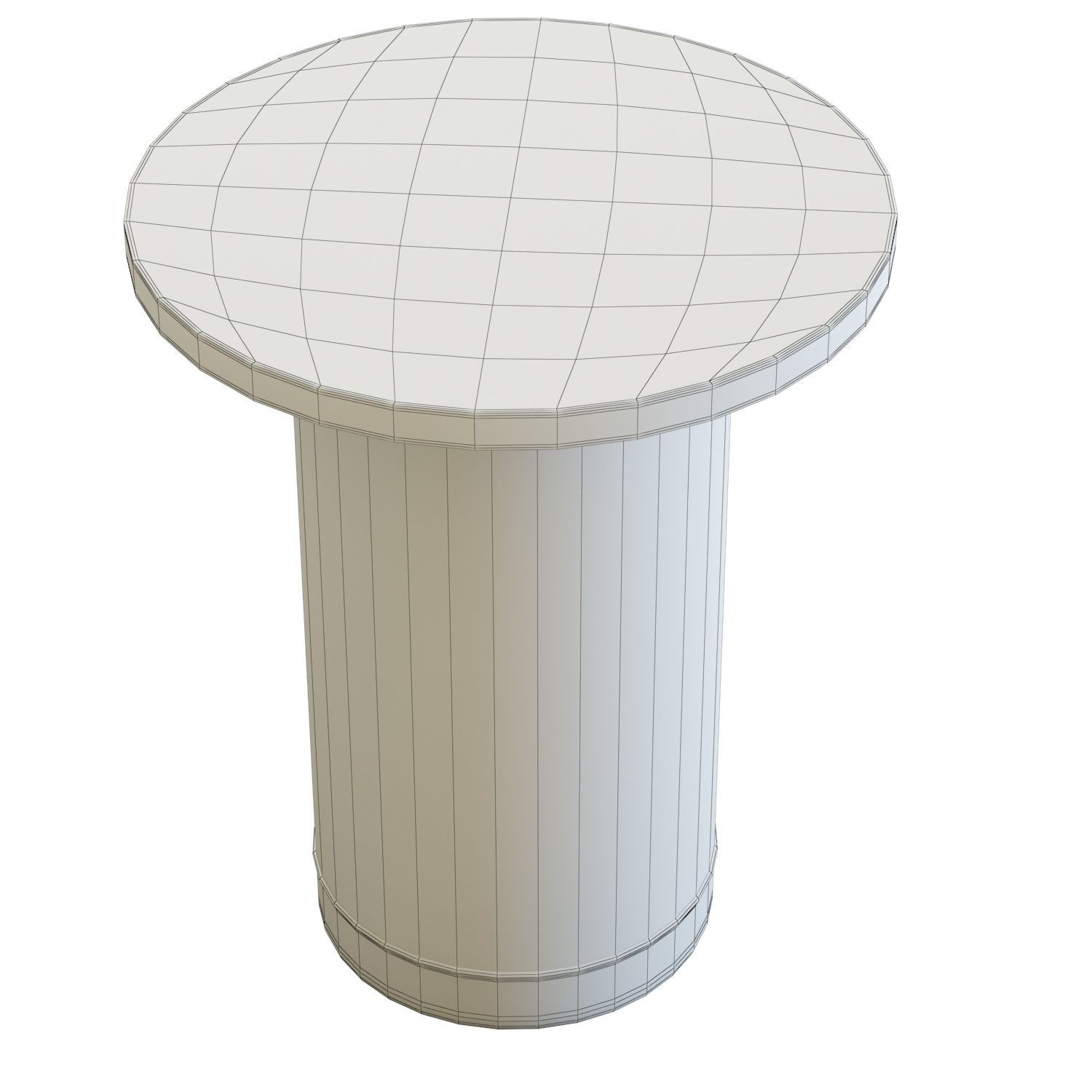 Crate and Barrel Vernet End Table 3D model_6