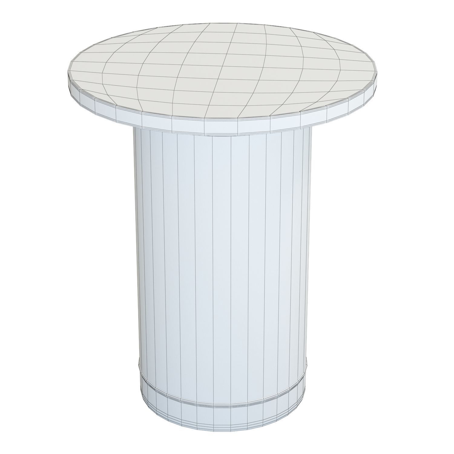 Crate and Barrel Vernet End Table 3D model_8