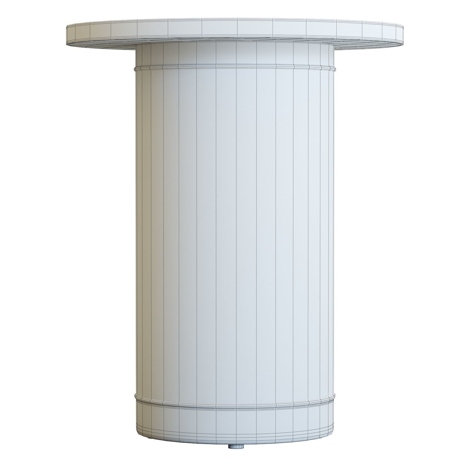 Crate and Barrel Vernet End Table 3D model_7