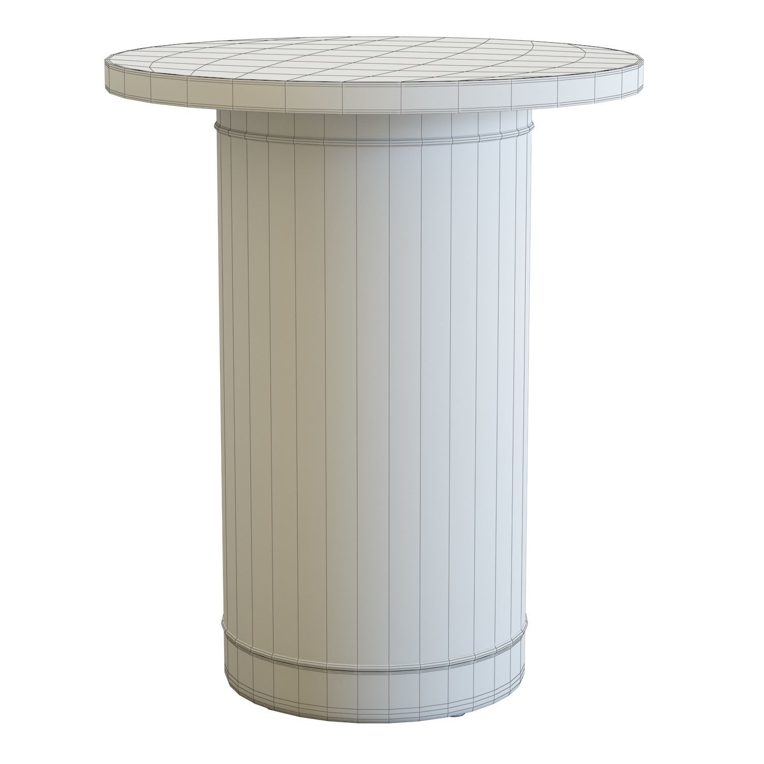 Crate and Barrel Vernet End Table 3D model_5