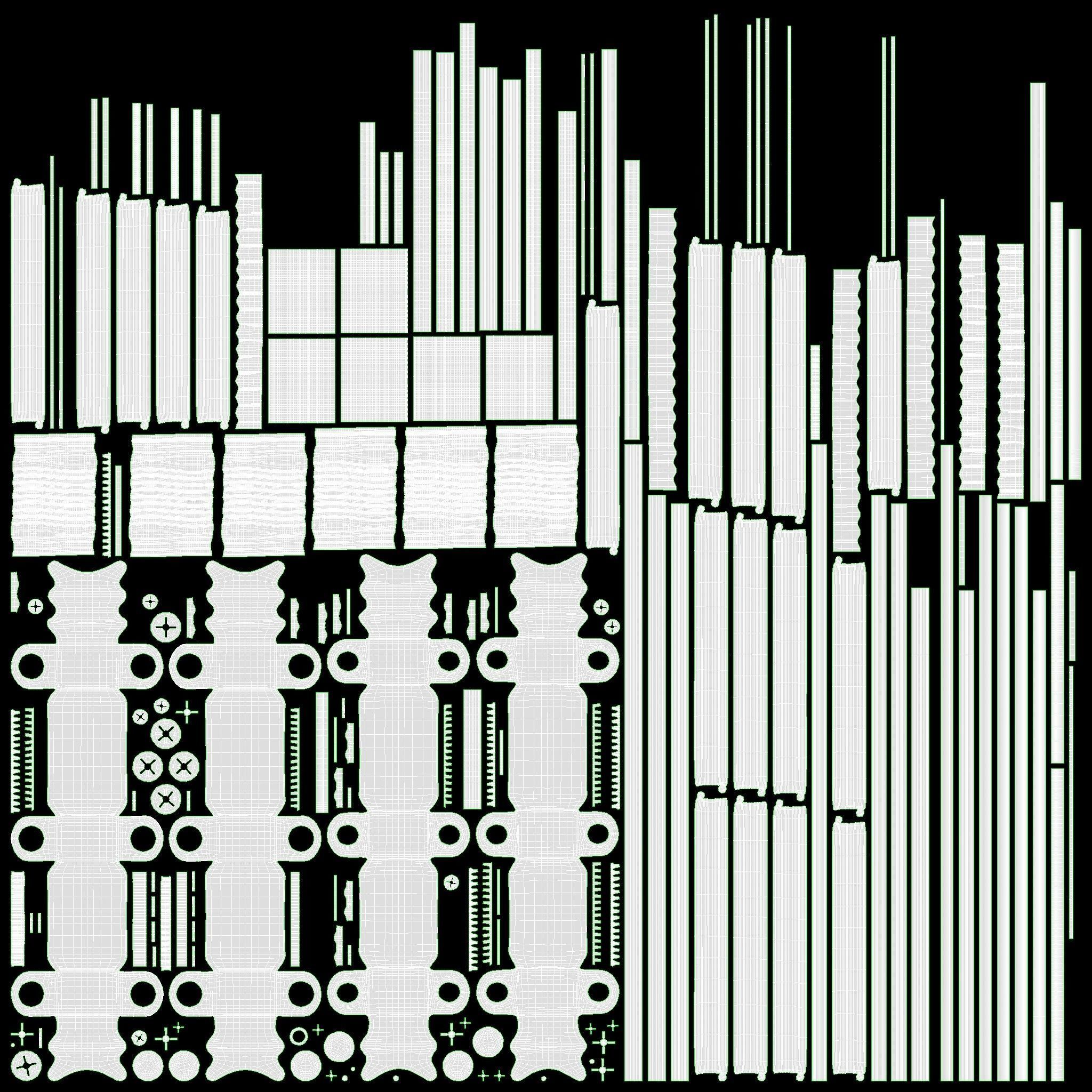 Classic acoustic guitar with stand 3D model_9