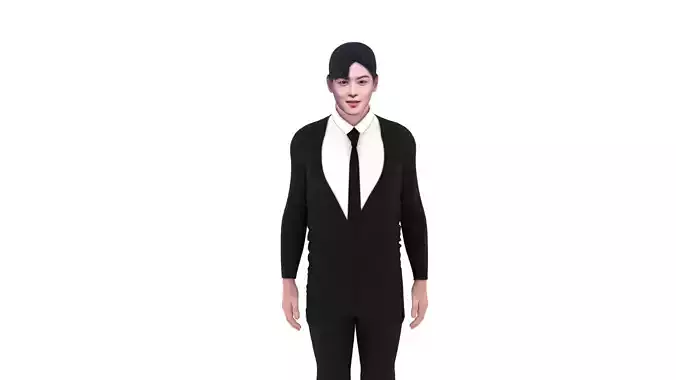 Cha Eun Woo Low-poly 3D model