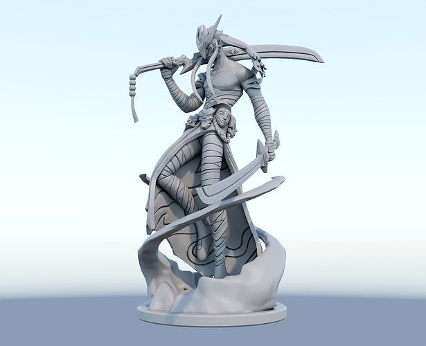 yone 3D Print Model from League of Legends 3D print model
