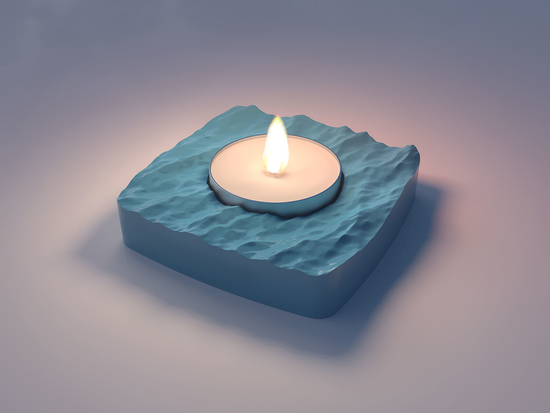 SEA TEA CANDLE HOLDER V1 3D print model_2