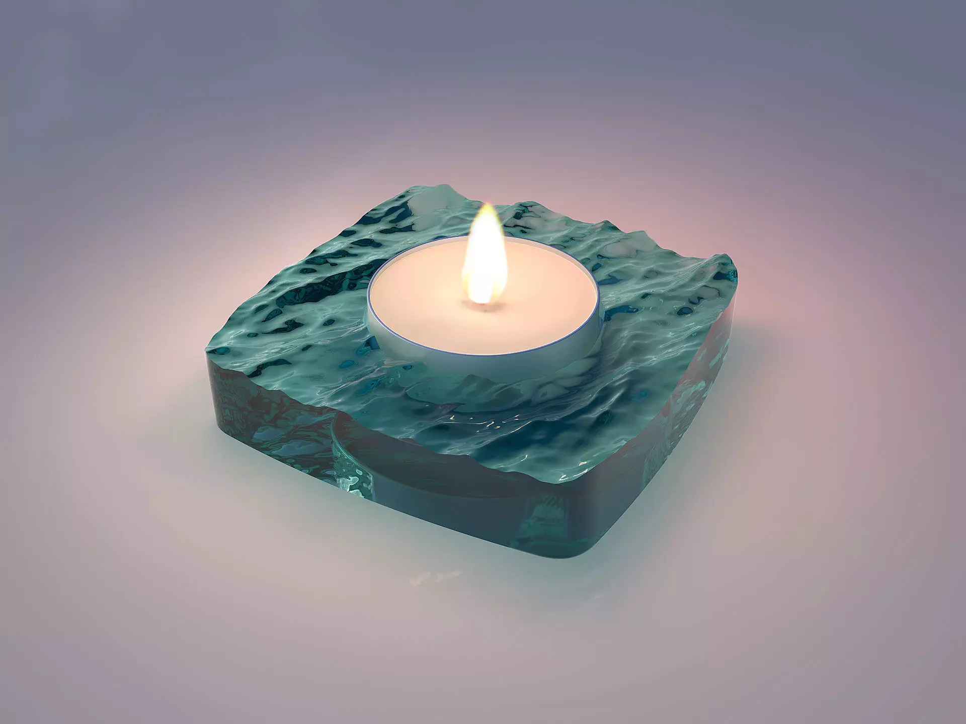 SEA TEA CANDLE HOLDER V1 3D print model_0