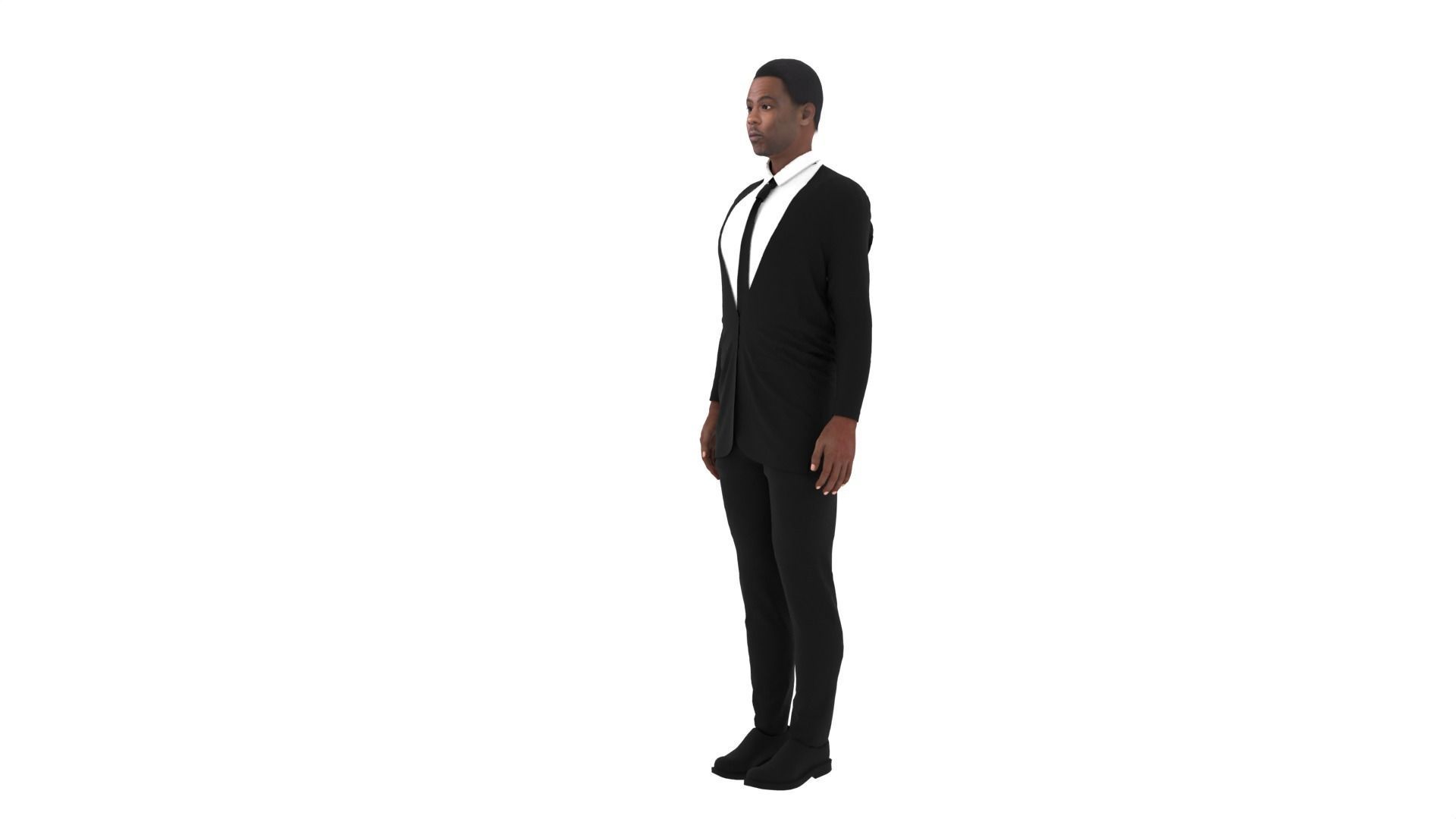 Chris Rock Low-poly 3D model_5
