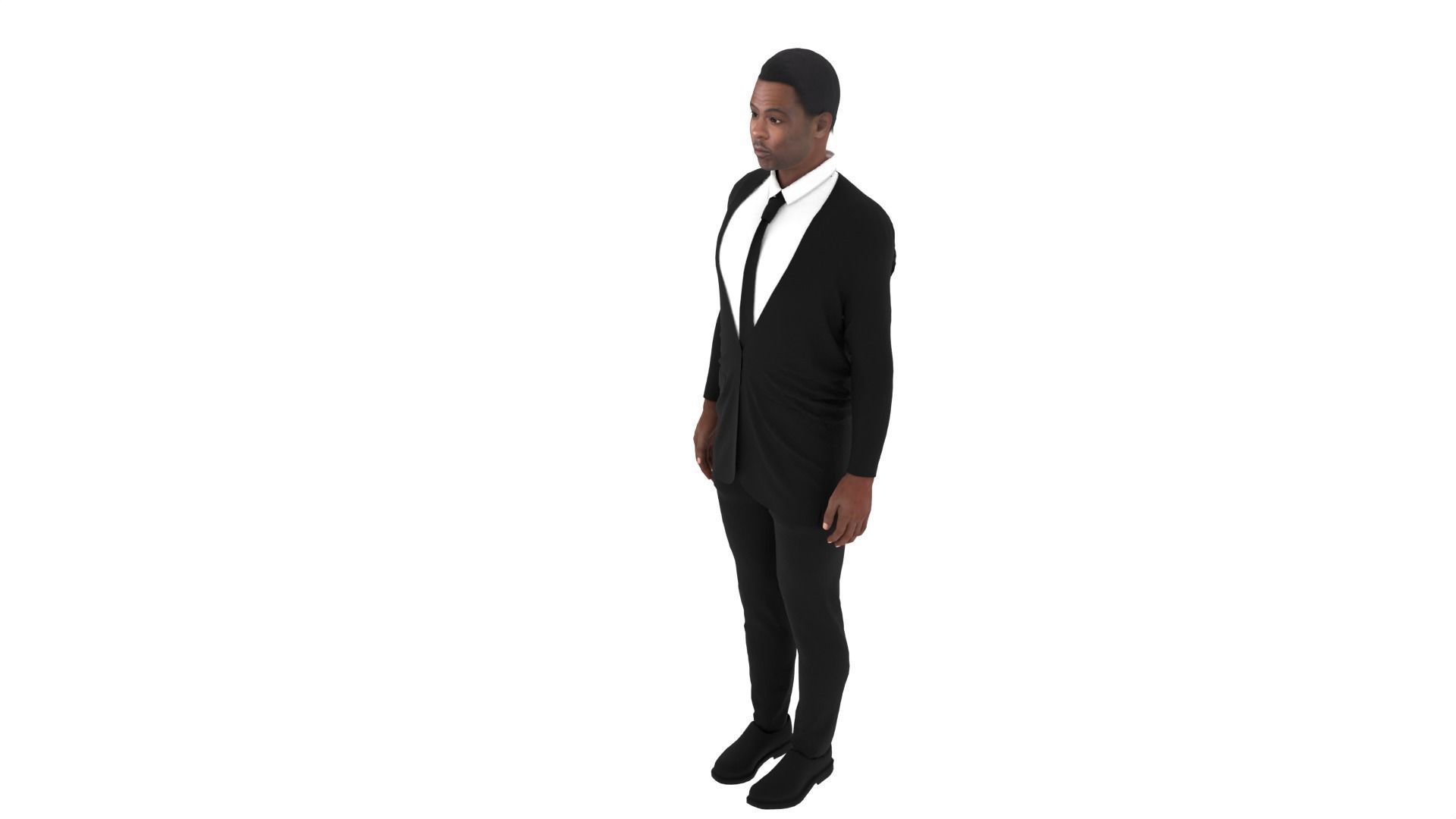 Chris Rock Low-poly 3D model_2