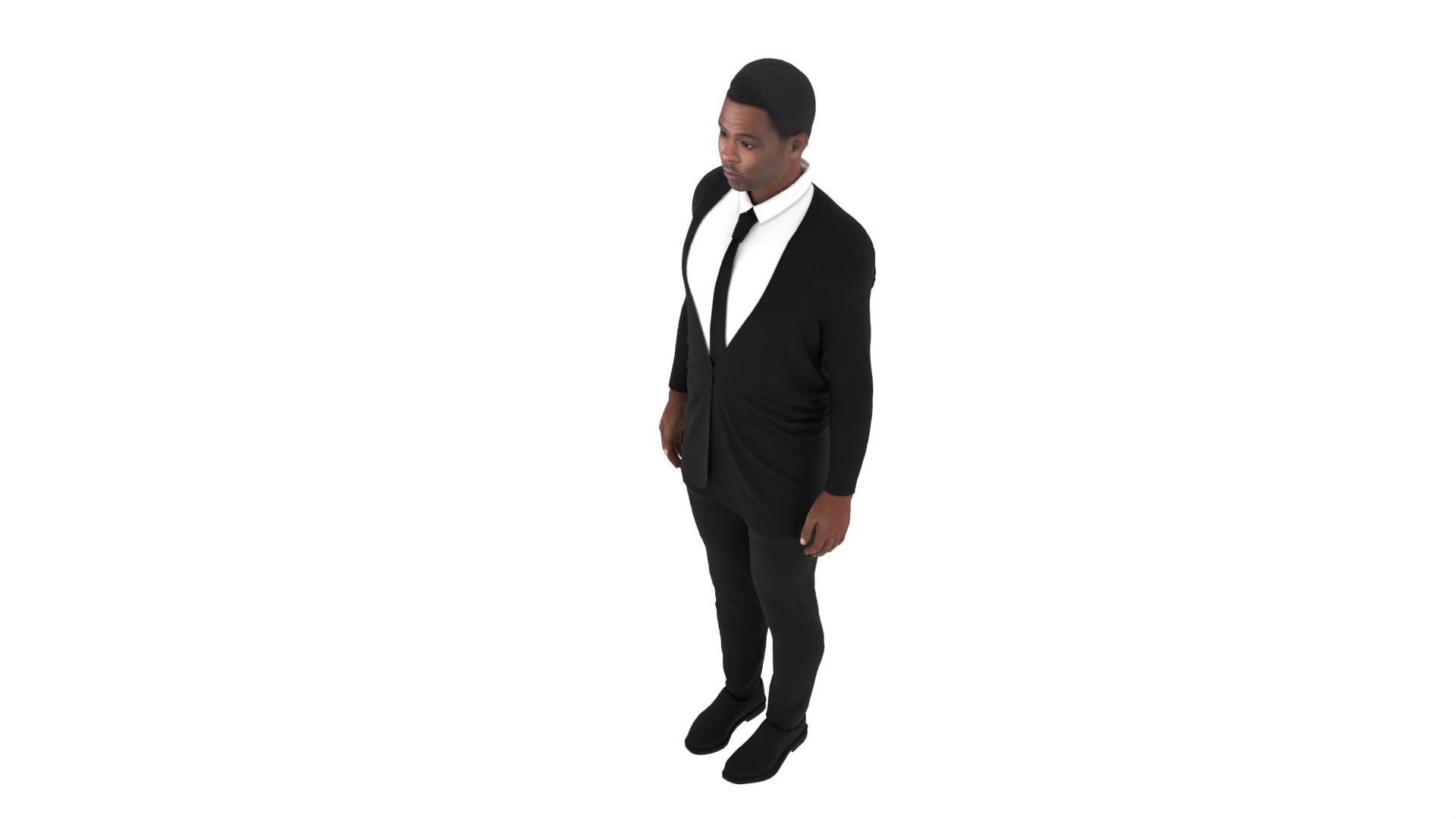 Chris Rock Low-poly 3D model_7