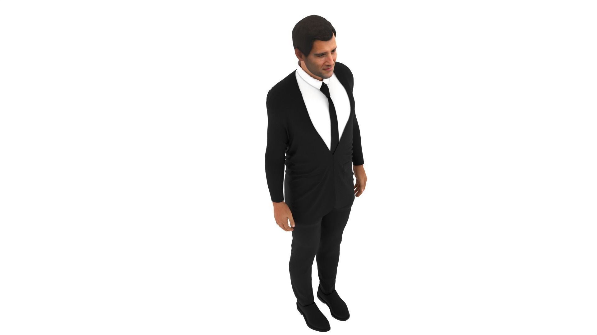 Clive Owen Low-poly 3D model_6
