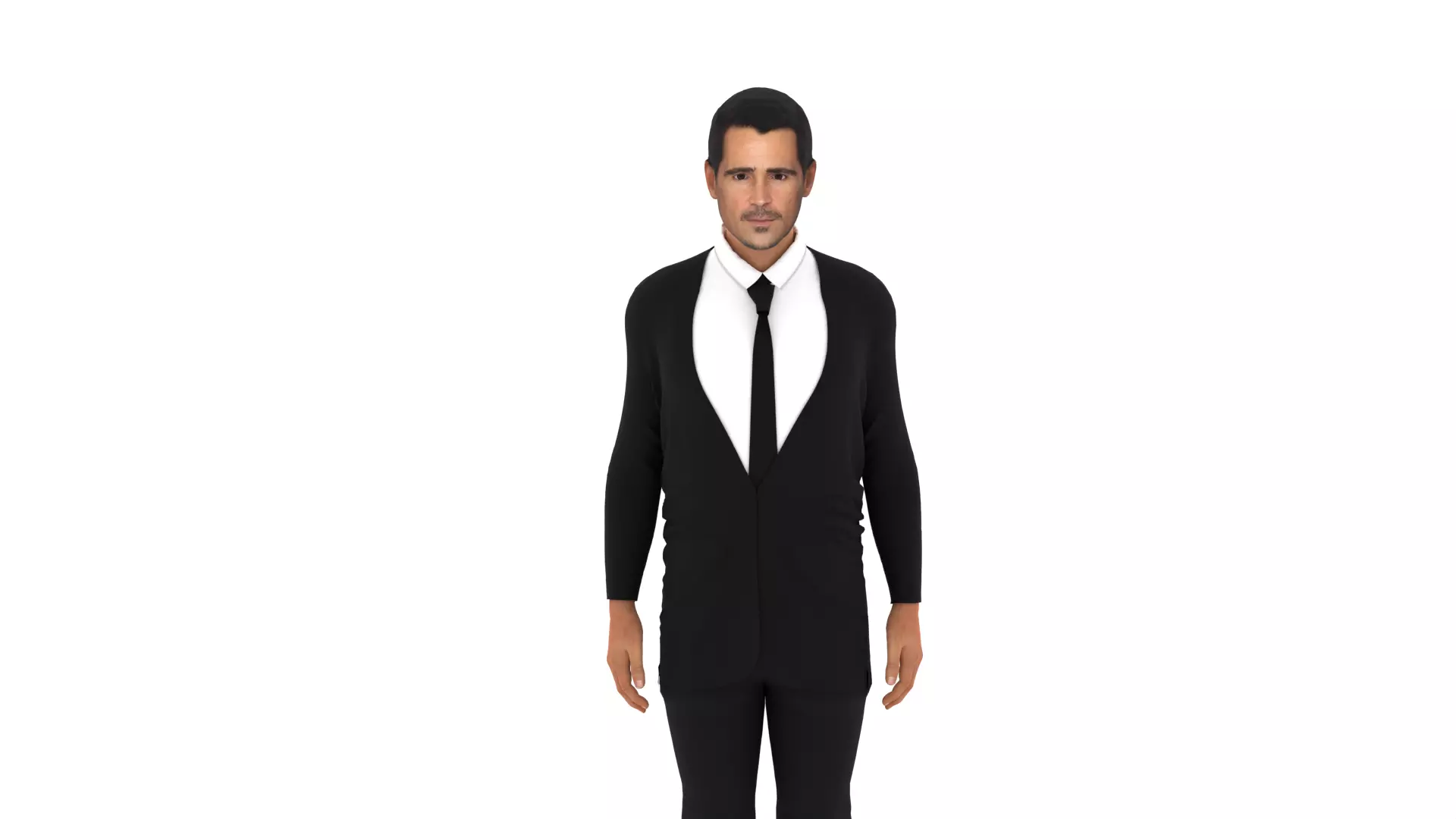 Colin Farrell Low-poly 3D model_0