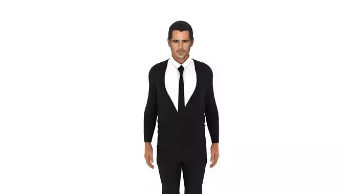 Colin Farrell Low-poly 3D model