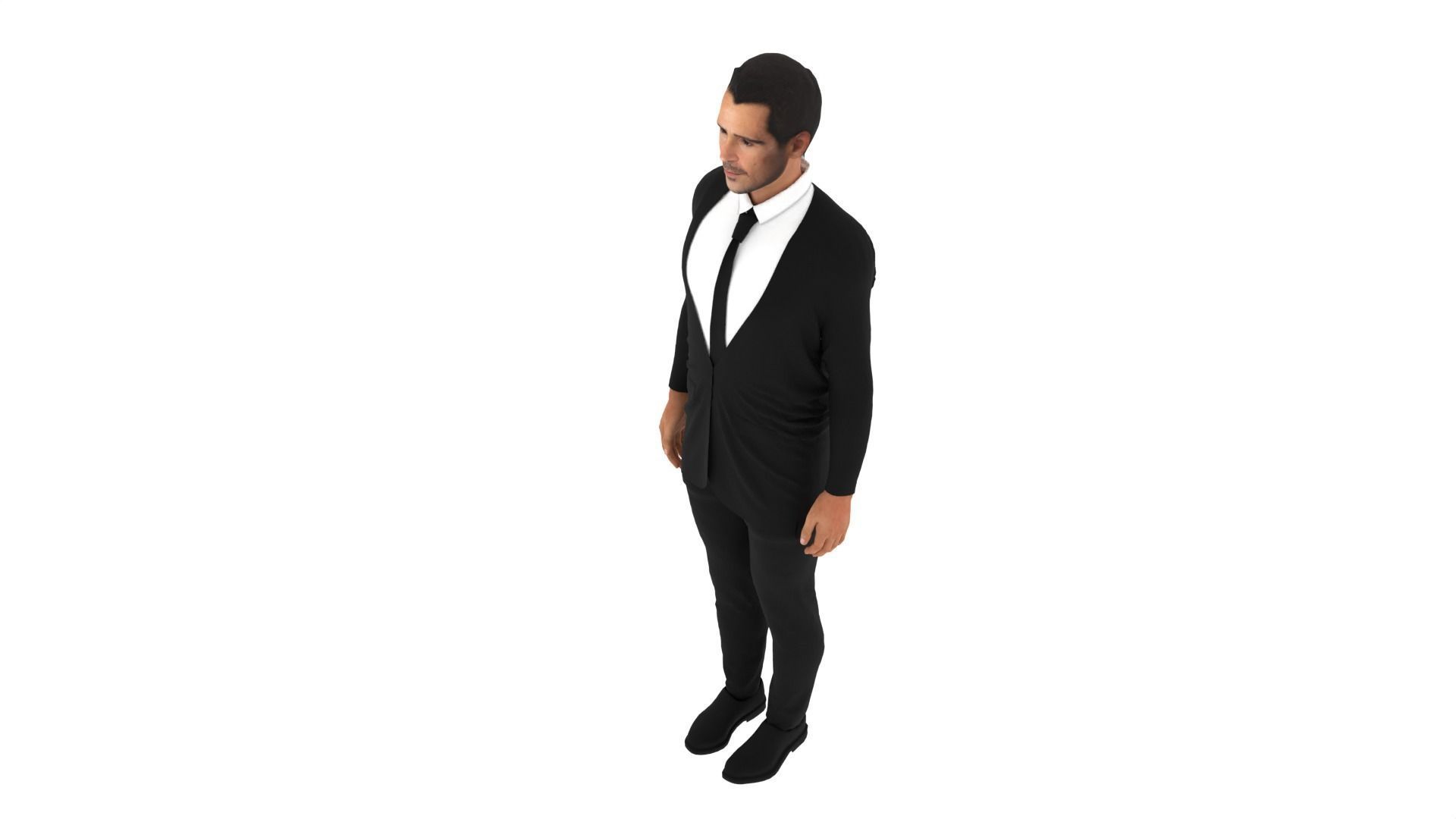 Colin Farrell Low-poly 3D model_7