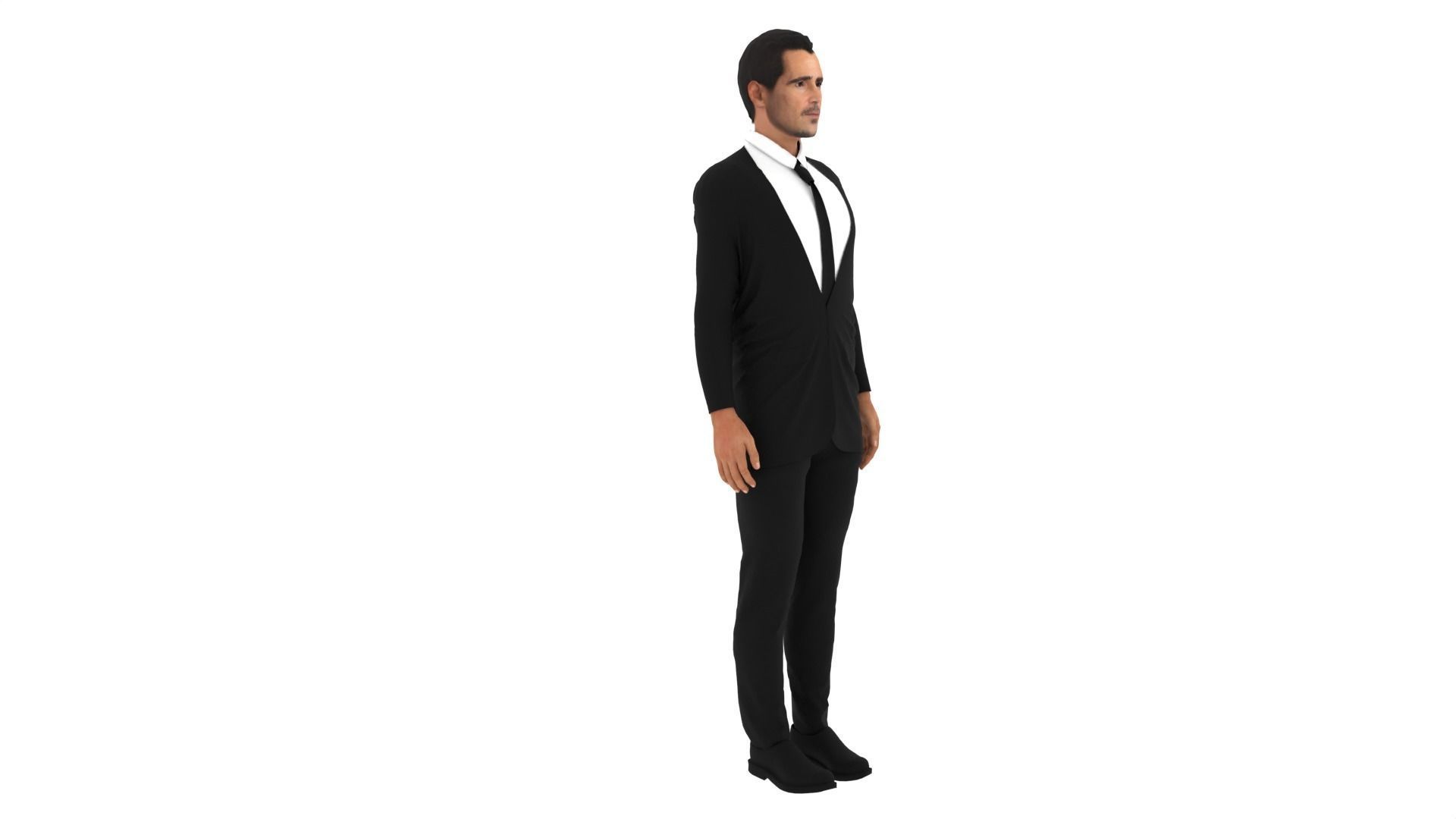 Colin Farrell Low-poly 3D model_4