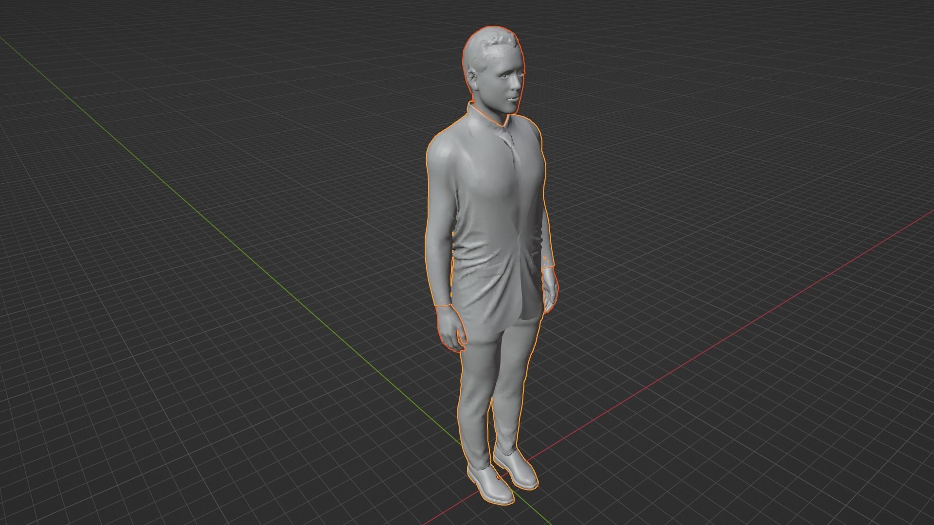 Colin Farrell Low-poly 3D model_8