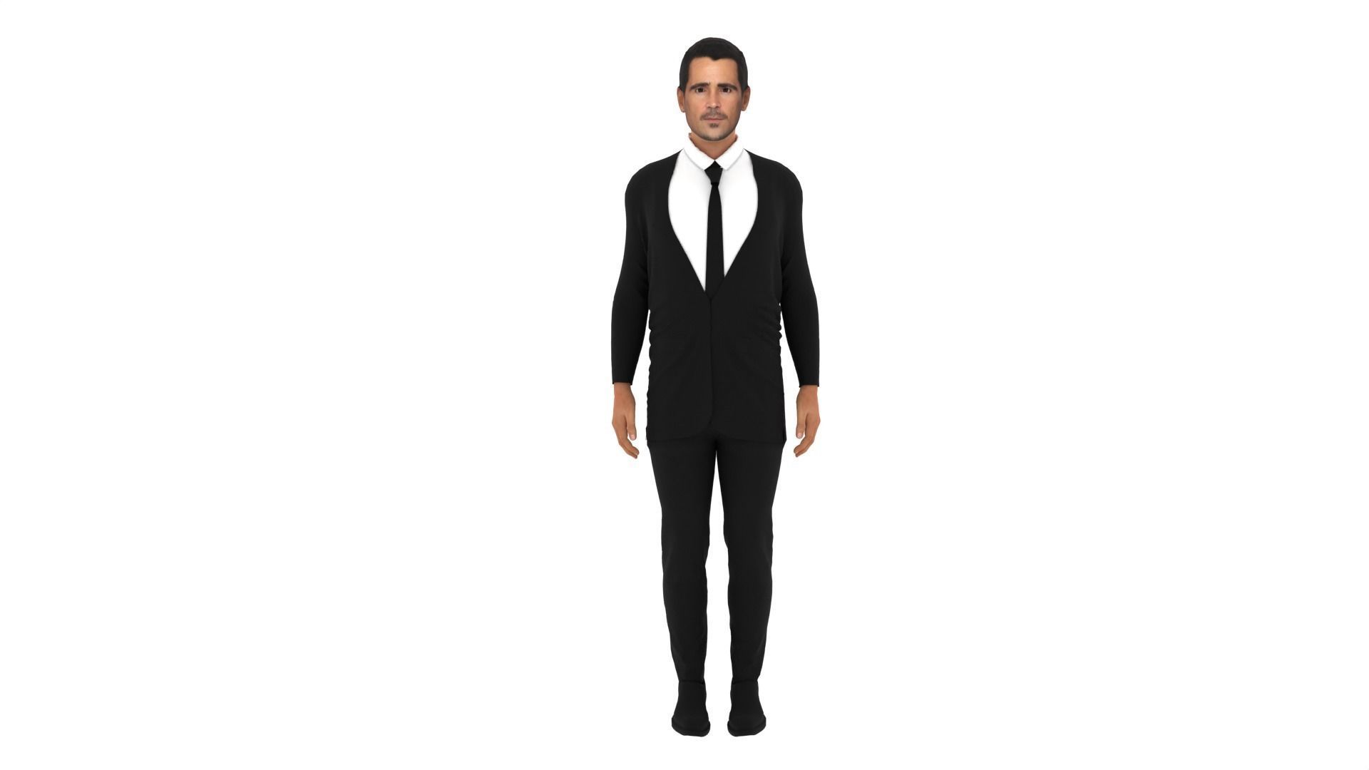 Colin Farrell Low-poly 3D model_3