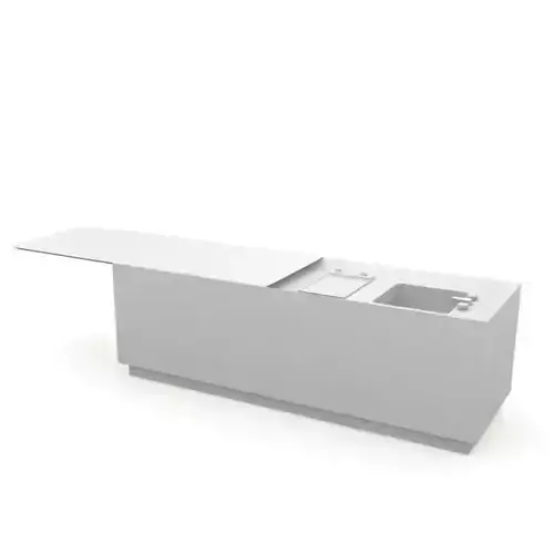 Kitchen Counter With Hidden Sink