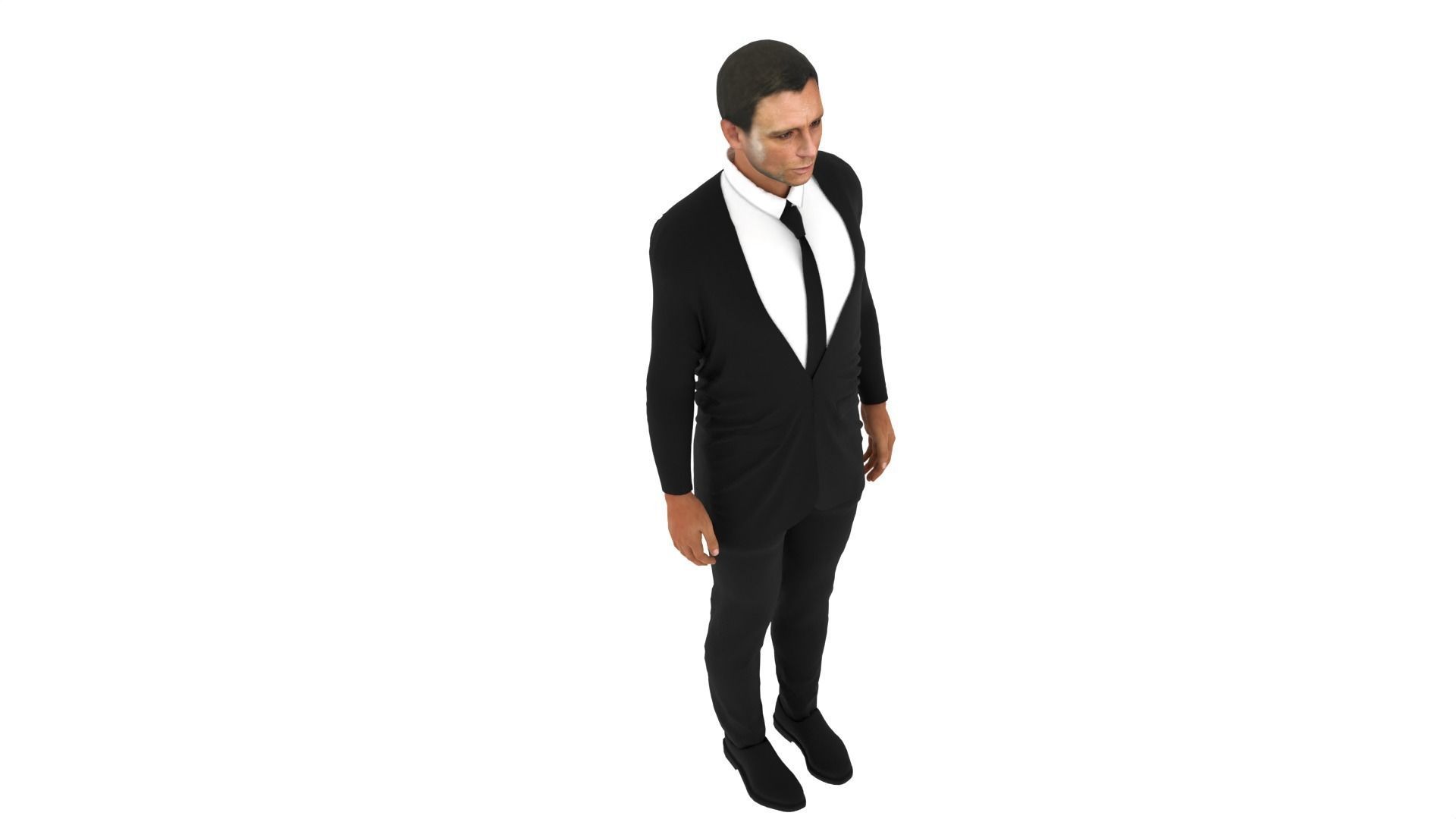 Daniel Craig Low-poly 3D model_6