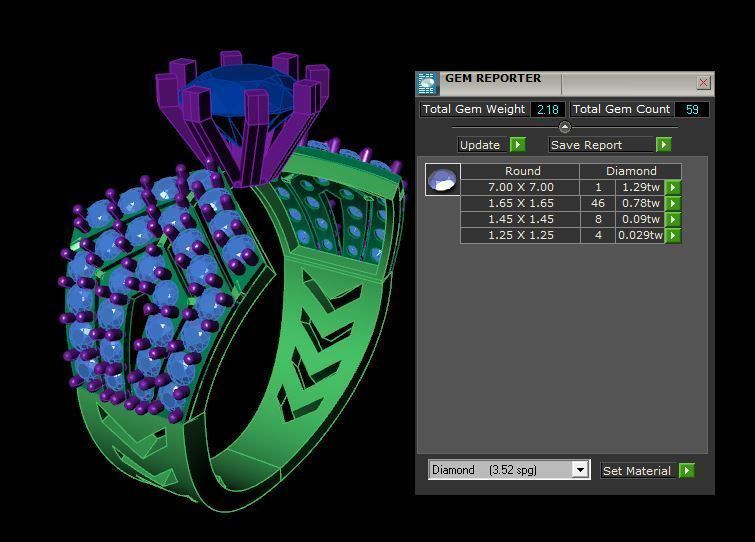 Rings 3D print model_6