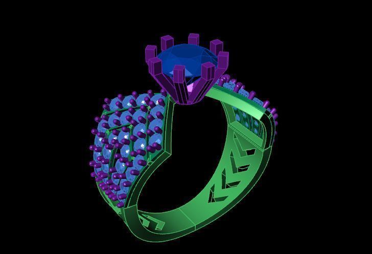 Rings 3D print model_5