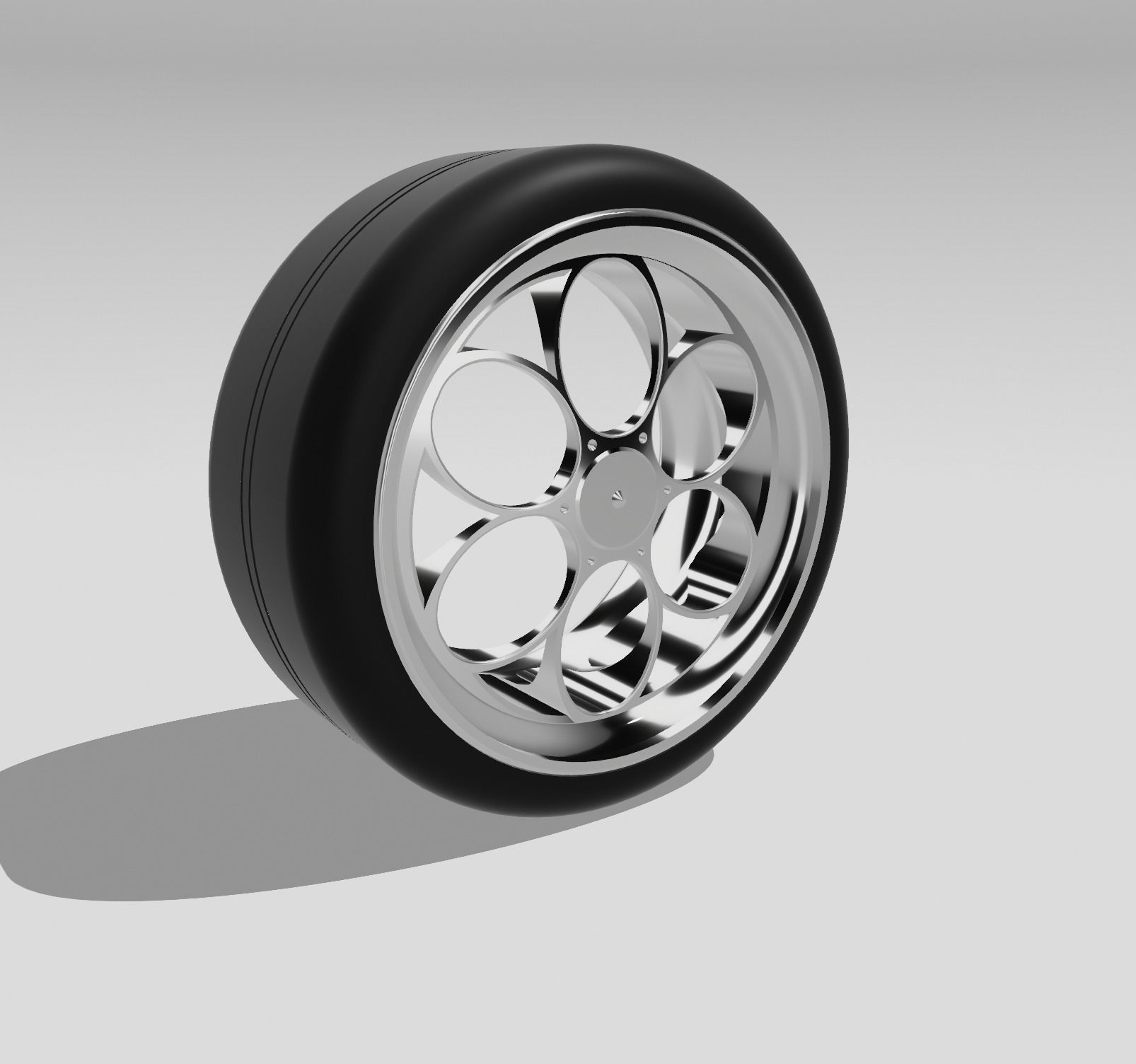 3D model wheel chrome 3D model CGTrader