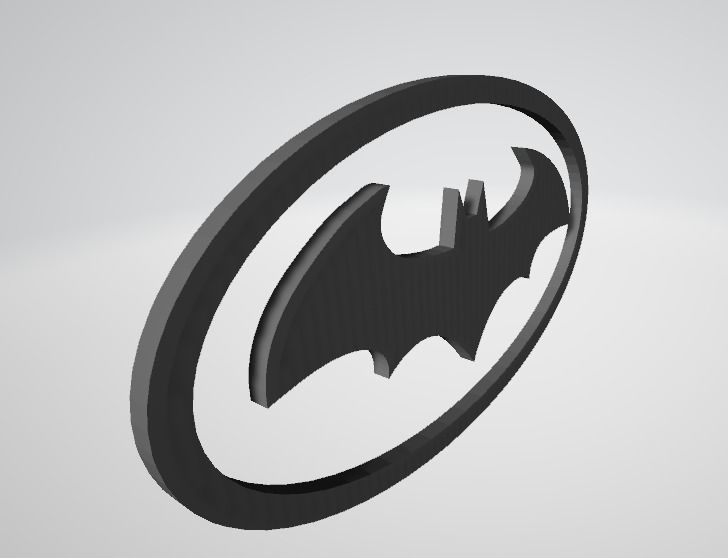Batman Sign-Logo 3D model_2