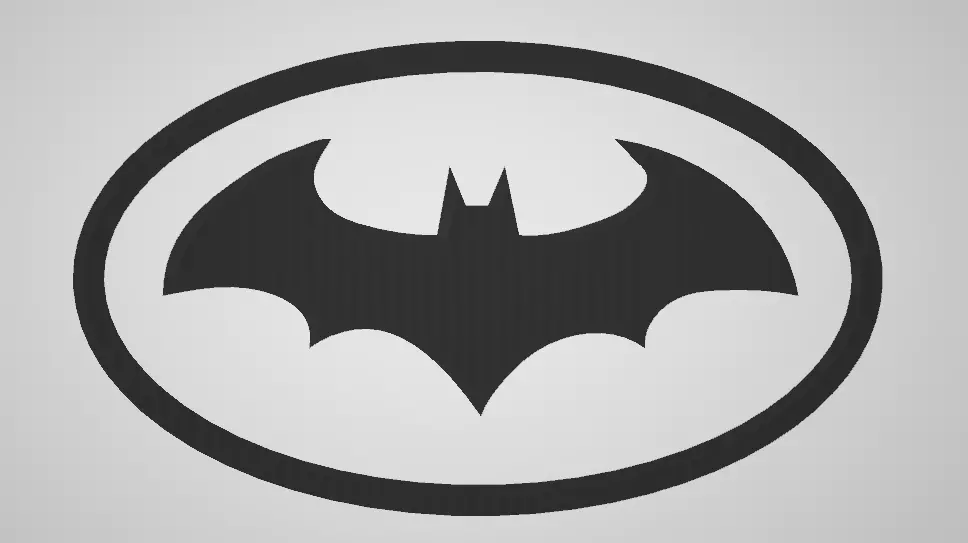 Batman Sign-Logo 3D model_0