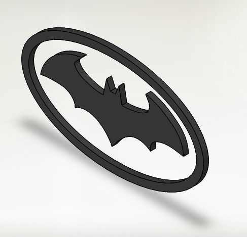 Batman Sign-Logo 3D model_7