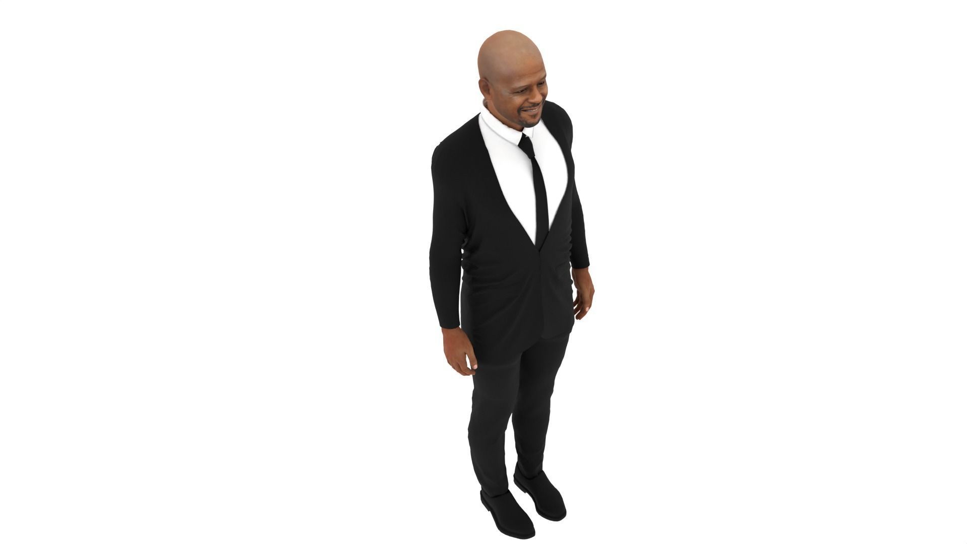 Forest Whitaker Low-poly 3D model_6