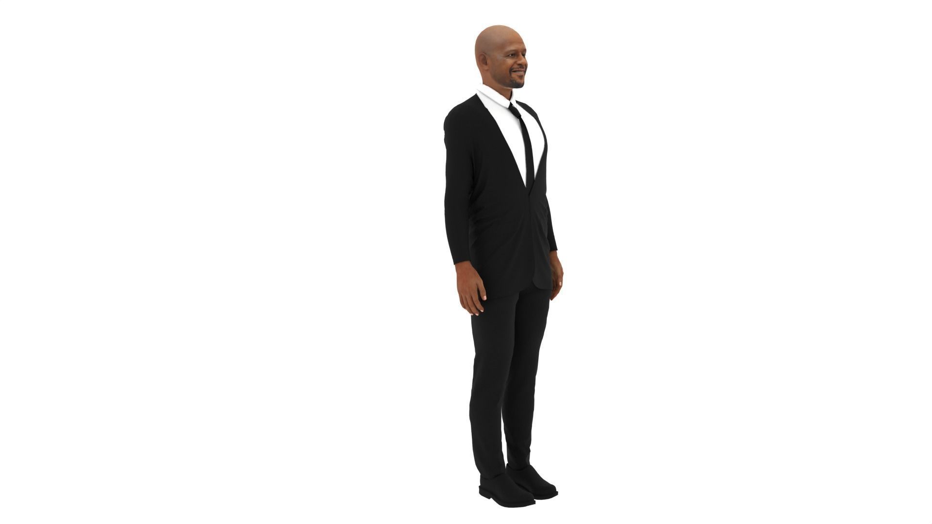 Forest Whitaker Low-poly 3D model_4