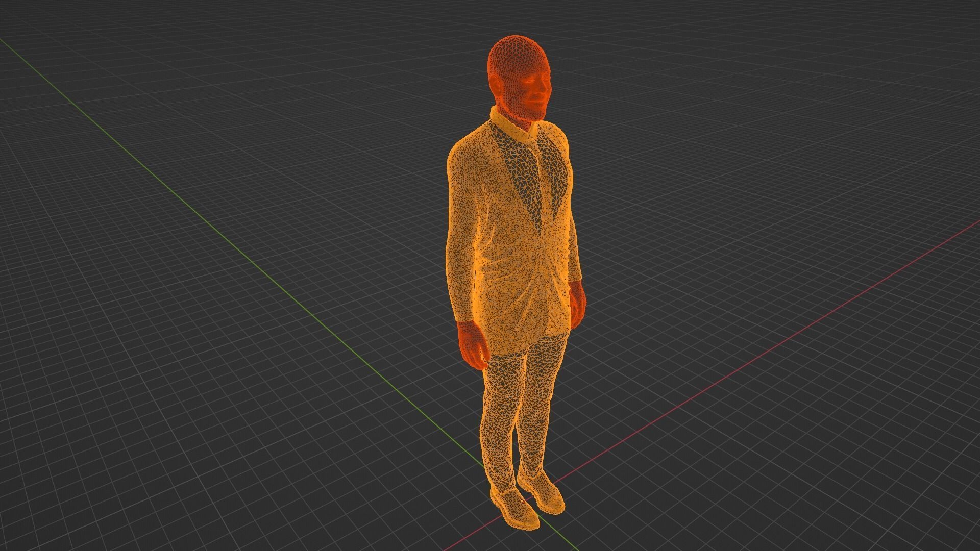 Forest Whitaker Low-poly 3D model_9