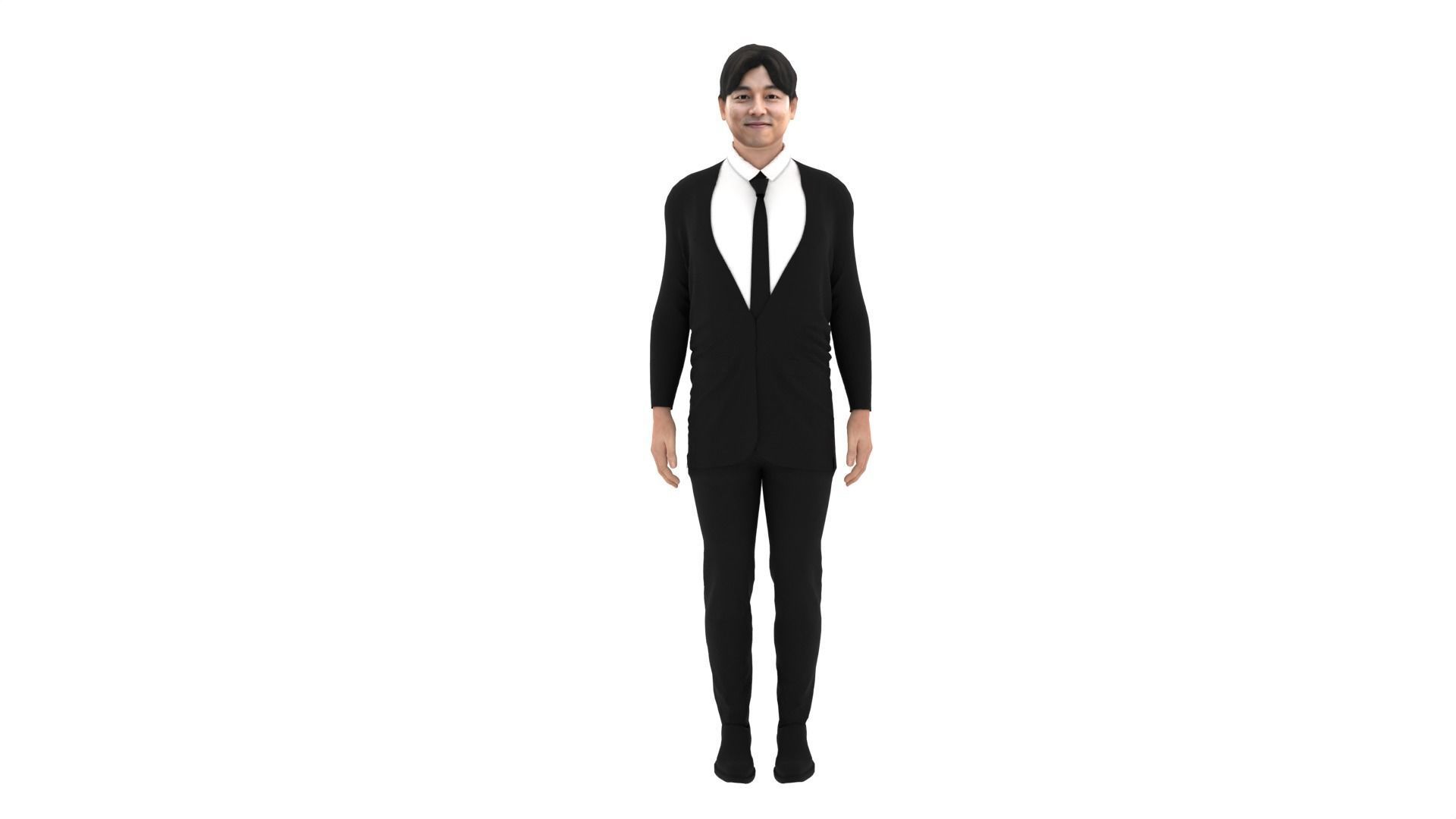 Gong Yoo Low-poly 3D model_3