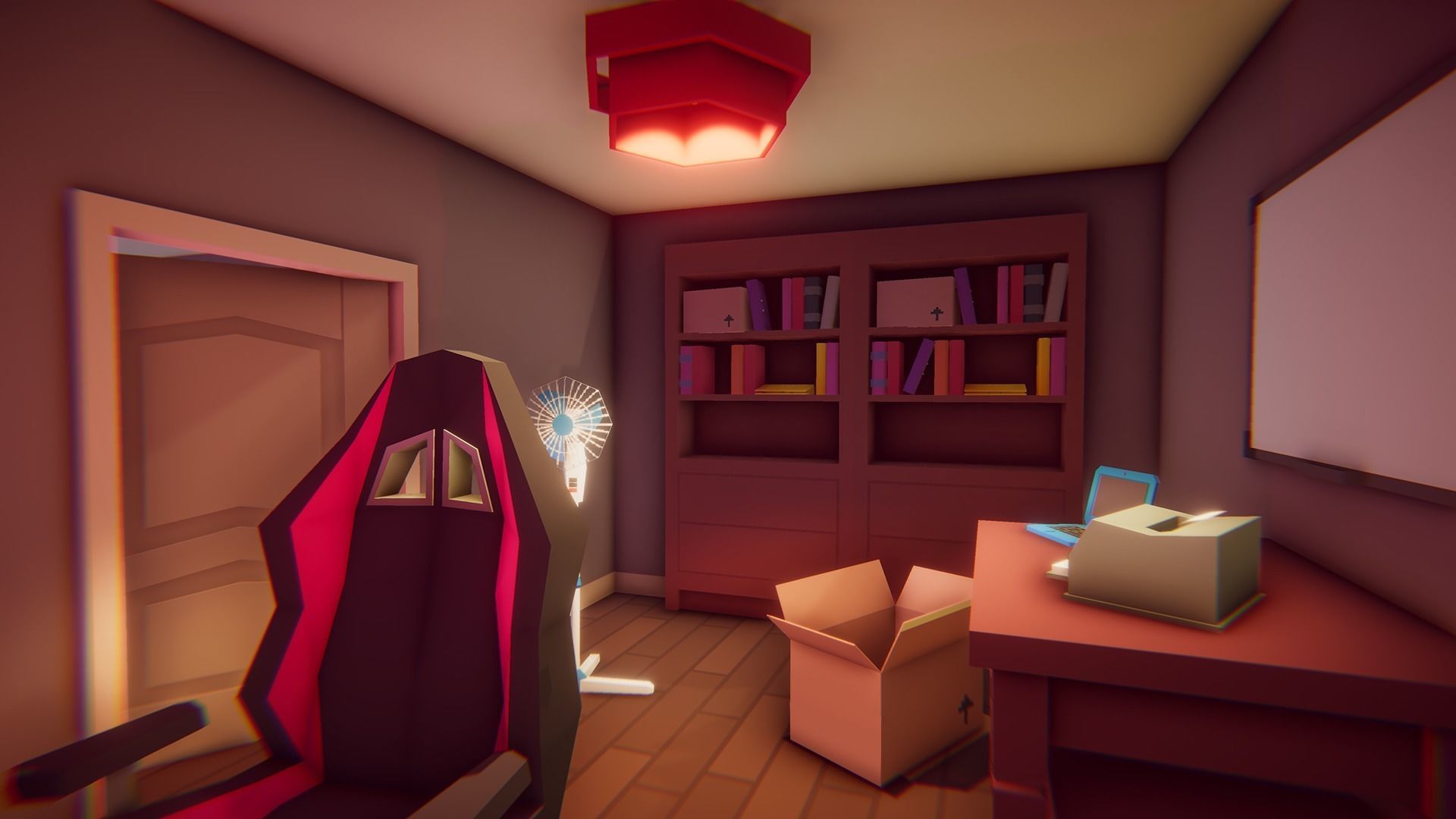 Low Poly House Interior Low-poly 3D model_5