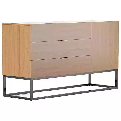 Acket modern sideboard with three drawers