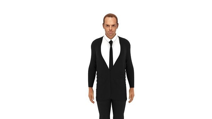 Hugo Weaving Low-poly 3D model