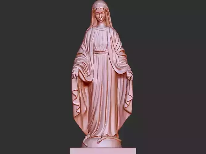 Mary standing statue 